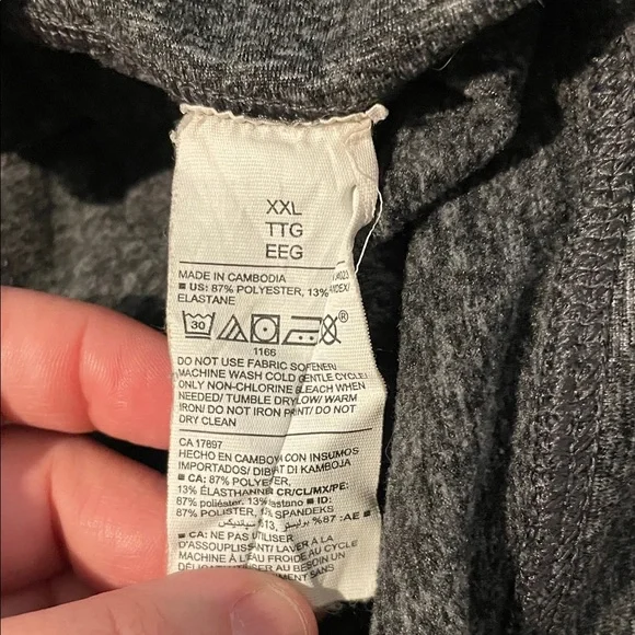 Old Navy Active Heathered Gray Cropped Leggings XL - Picture 3 of 3